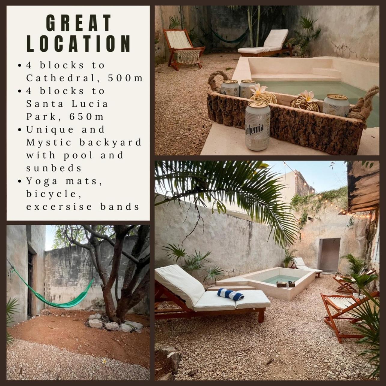 Unique Mystic Pool Yard Only 3 Blocks Main Sq Villa Mérida Exterior photo